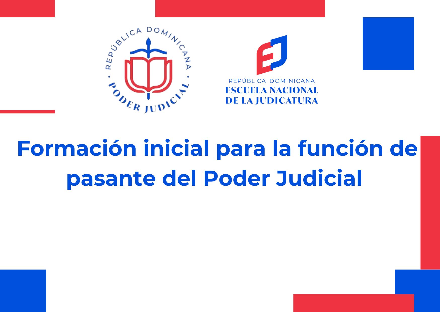 FI-001-26-02 Curso Formación inicial para ejercer la función de pasante del Poder Judicial