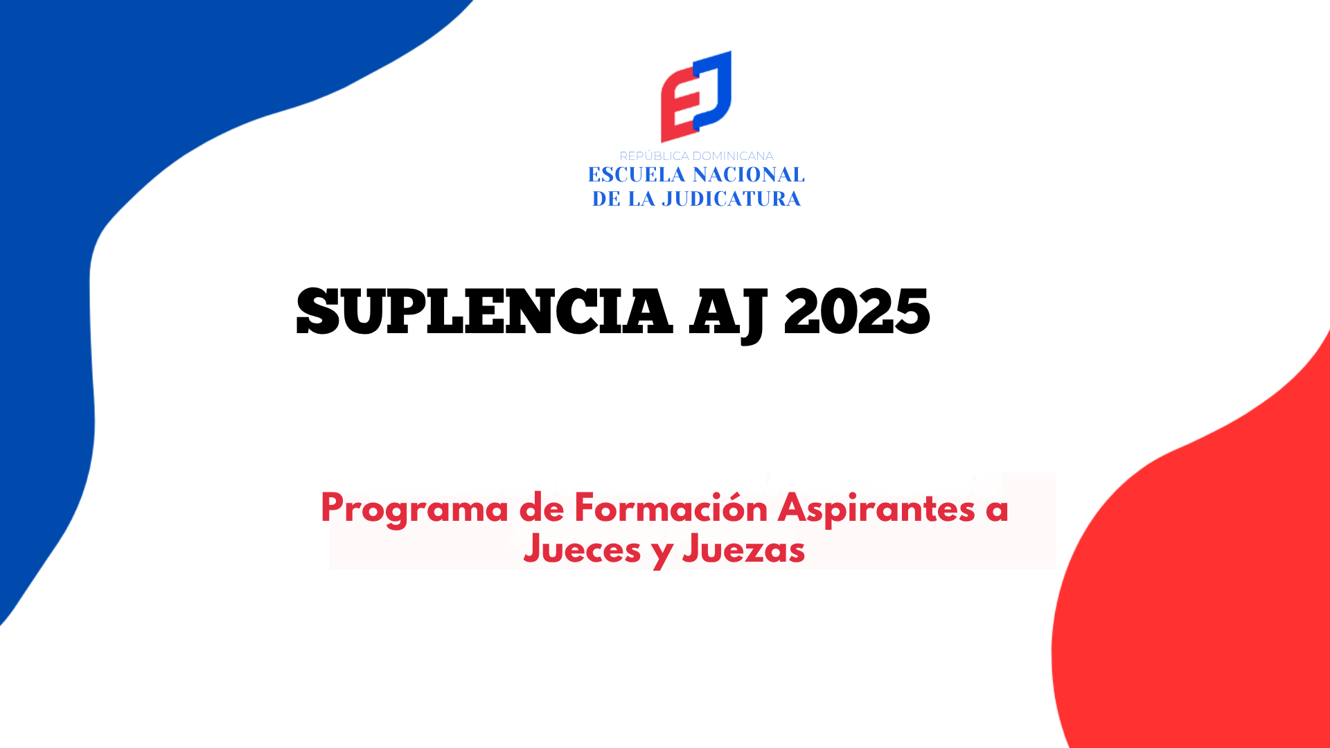 Suplencia AJ 2025